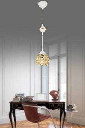 MNZ-معلقة مصباح صالون أبيض واحد كريستال أوبتيجون فاخر الشنابل TYC00768711975 - Kraliçe