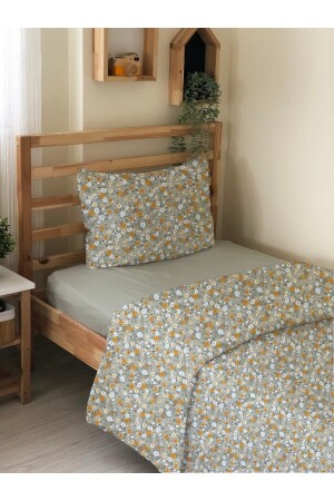 MNZ-مزدوج الجانب الأزهار نمط بلا ورقة مجموعة طباعة واحدة غطاء غطاء مجموعة خضراء TYC00800297116 - Evmila