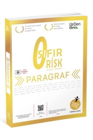 MNZ-ثلاثة أربعة خمسة واحد Tyt الفقرة صفر خطر بنك الأسئلة مع حل الفيديو ثلاثة أربعة خمسة المنشورات 9786057097101 - Üç Dört Beş Yayıncılık