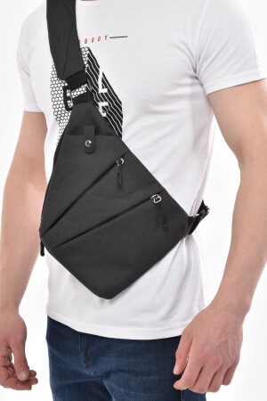 حقيبة الجسم المتقاطع MNZ- Unisex حقيبة الصدر مع الهاتف مقسمة رقيقة واحد الذراع كيس الكتف يومي حقيبة الجسم - Avca