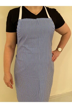 MNZ-المطبخ النادل الطباخ خدمة العمل الطباخ المفتاح خليط مع جيب Unisex الأزرق الأبيض مشبك UT215 - Umut Tekstil