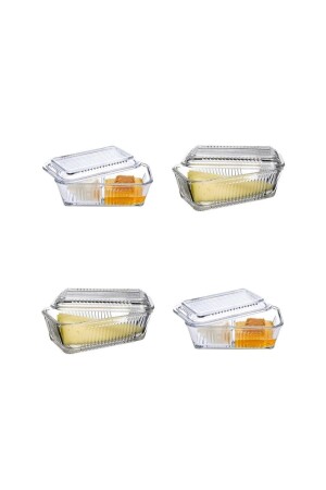 حاوية تخزين MNZ مع و بدون أقسام، قطعتين لكل منها للفطور والعسل. us06610000000000016 - Paşabahçe