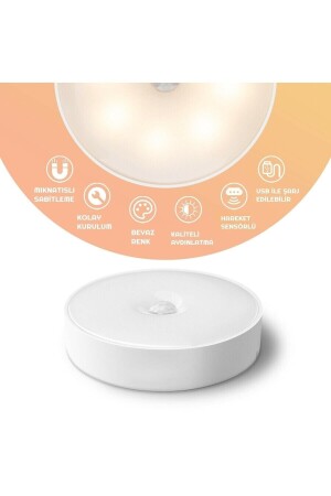 جهاز استشعار الحركة من نوع MNZ USB مغناطيس قابل للتشغيل مصباح الضوء LED في الخزانة ضوء الليل للمنزل - Voltmar