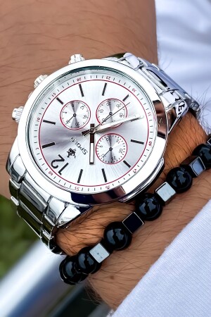 ساعة يد الرجال المقاومة للماء من MNZ+صمبل ÜSPOLO10 - S.POLO