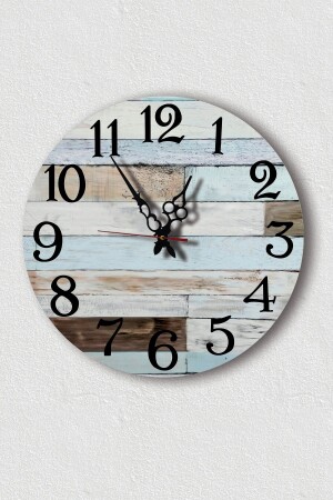 النمط الخشبية من MNZ المطبوعة على الساعة الجدارية UV - Wooden Factory