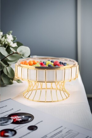 MNZ-الخريف الذهبية التفاصيل شجرة الحياة نمط العرض تقديم القنينة مع الصنع المعدني بروسلاين مستديرة القنينة الفاكهة - Vadi