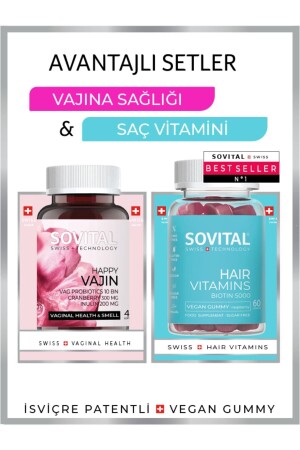 حزمة من فائدة MNZ - فيتامين الشعر سعيدة Vajın صحة المرأة - Sovital