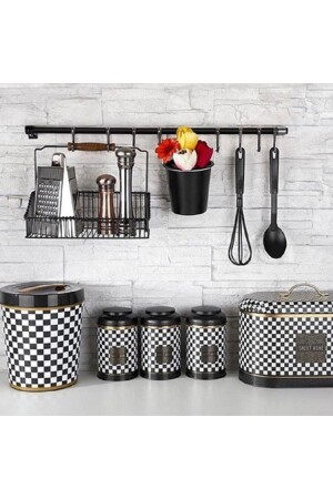 مُعلّق السكك الحديدية من الجدار (MNZ) ، المُعلّق الأسود المُعلّق بالمطبخ المُعلّق مع السلة - السلة ال - Vipgross