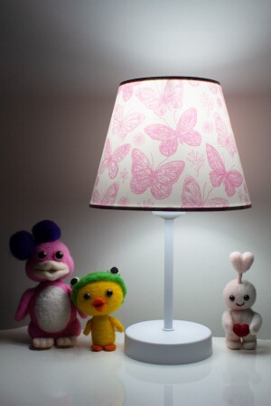 غرفة فتاة الفراشة الوردية MNZ - ضوء المظلة - Vivido Abajur