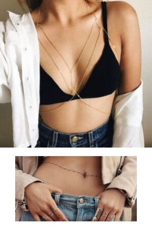 ملحقات جسم من ذهب للنساء من MNZ - Classy