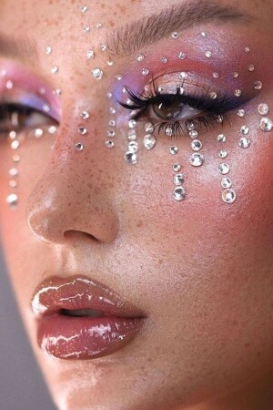 MNZ-جسم وجهه - ملصق أظافر تجميل الحجر اللصق الوجه الحجر مهرجان الحجر البلورية الحجارة الوجه - Incix Accessories