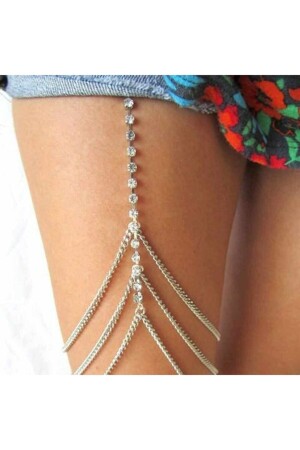 MNZ-ثلاث سلسلة حجر الكريستال سلسلة الساق والجواهر الدخام - Misboho