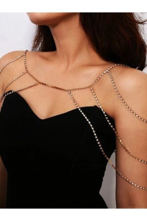 ملحقات الجسم من الذهب من MNZ ملحقات الكتف الصغيرة سلسلة الكتف - Qp Angel's