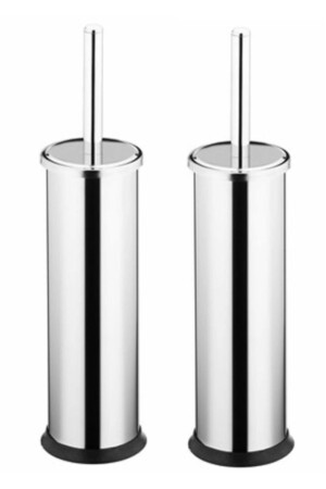 MNZ-الصدأ WC فرشة الحامل فرشة فخمة كروم 2 قطع 15234855 - WESS