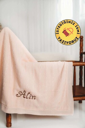 MNZ-[نكتب الاسم الذي تريده مع الاحتياجات] Welsoft Baby Blanket خياطة مسحوق طفل Pique - Tinykiddesign