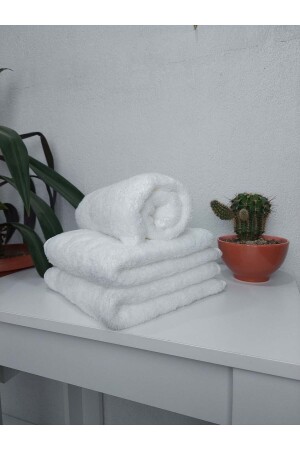 منشفة ملابس الشعر MNZ Welsoft Dye مقاومة للوحام دنيزي أبيض 50x90 سم 3 قطع EV001KHBT03 - Mef Collection