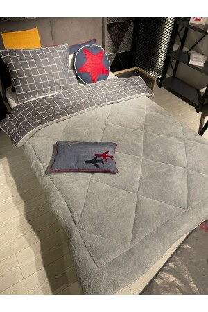 MNZ-مزدوج الجانب Welsoft Quilt واحد أنتراتيت مربع VCS-011S12101 - Violacasa