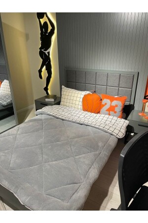 MNZ-مزدوج الجانب Welsoft Quilt واحد مربع أبيض VCS-011S12212 - Violacasa