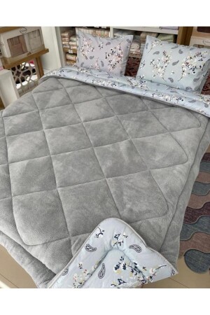 MNZ-مزدوج الجانب Welsoft اللوحة المزدوج الرمادي الأزرق إثنيك - Violacasa