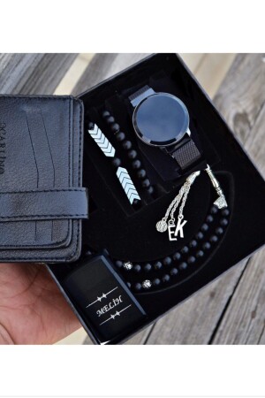 MNZ-مصلبة للماء الرجال ساعة المقبضات خفيفة محفظة الزهرة سوار مجموعة wess123 - wesscollection