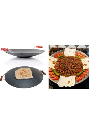 MNZ-شريحة الحمراء ورقة اللحوم Wok Pan Phyllo Flat Sheet - sobapark