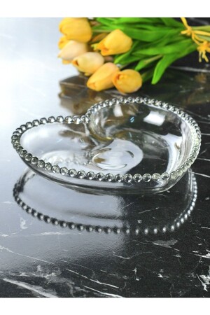 كأس خفيفة من قلوب من زجاج MNZ - فطور - كأس عرض - Wow Home