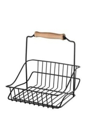 سلة حديد من نوع MNZ - Wrought Iron Basket Black 20 × 20 - Sas Haus
