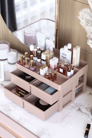 MNZ-باريس Xl 4 سحبات تجميل حمام تجميل المكتب المنتظم المكتب المنتظم المنتظم - Pufwin Home