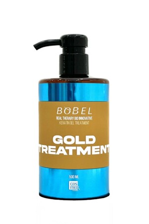 قنينة كيراتين صفراء MNZ- Yellow Care And Straightening 500 مل - Bobel