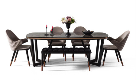 طاولة الطعام من الكنز الأسود من الطراز MNZ - Cadde Yıldız