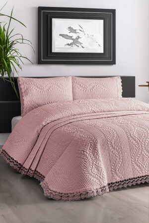 غطاء السرير MNZ، غطاء السرير المزدوج - مسحوق YTKORTBD - Bir Aksesuar