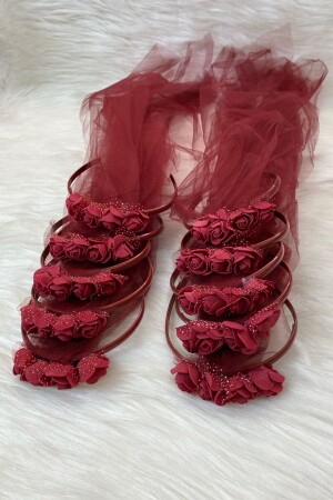 MNZ-بورغوندي جَارِيَة العروسِ تاج - العروسِ هينا ليلة العروسِ العروسِ العروسِ الحزبِ البكالوريتِ حِطَاط - Zeymerade