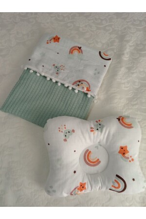 MNZ-0-12 أشهر وسادة العظام وسادة الرأس المسطحة وسادة الطفل المولود حديثا - Wenaris