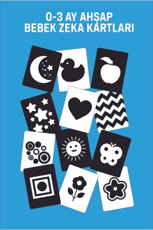 MNZ-0-3 أشهر بطاقات ذكاء الطفل الخشبية - Metafortoys