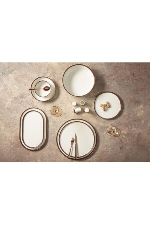 MNZ-04alm007853 شوبين النحاس 60 قطعة عشاء مجموعة لـ 12 شخص 04ALM007853 - Porland