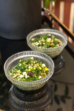 MNZ-1 قطعة سلطة عرض كأس زجاجي حجم صغير 15 سم 1950 - Heritage