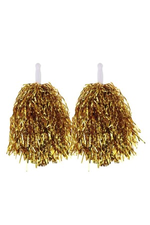 MNZ-1 زوج (2 قطعة) 25 سم اللون الذهبي المشرق 23 أبريل عرض البومبوم 30 جرام - Partidolu