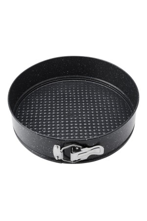 MNZ-1 دائرة صبغة كيك مولد أسود 28 سم الألومنيوم قياسي أسود - Emsan