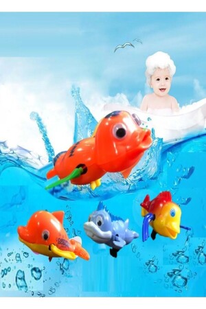 MNZ-1 قطعة حمام رفيق للأطفال سمكة ألعاب تطفو في الماء سمكة تُنفخ AYVER-4536812-2930 - Ayver