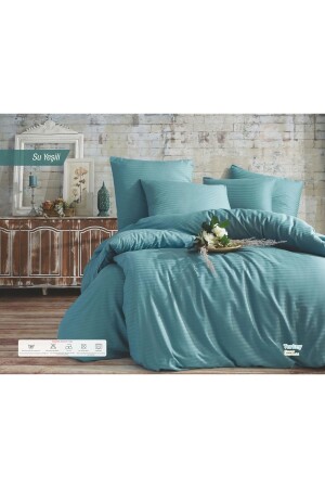 MNZ-1 Cm المياه المشرقة الخضراء ساتن غطاء غطاء المجموعة المزدوجة 20221995001 - Skyrose