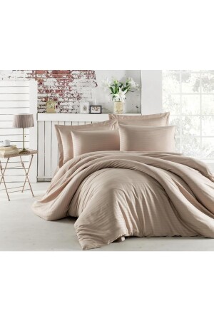 MNZ-1 Cm Cappucino (BROWN) ساترين غطاء غطاء المجموعة المزدوجة 20221995001 - Skyrose