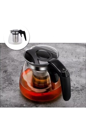 MNZ-1 الملازم بوروسيليكات كوب الشاي الزجاجي مع عصا الصفراء الصلبة مقاومة للحرارة كوب الشاي الزجاجي الشاي المضخم للشاي - Genel Markalar