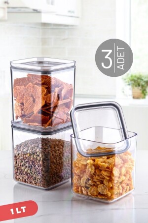 MNZ-1 Lt غطاء ضد التسرب، سليكون غاسكت مربع حاوية تخزين مجموعة 3 NDY-EMH-146 - Nandy Home