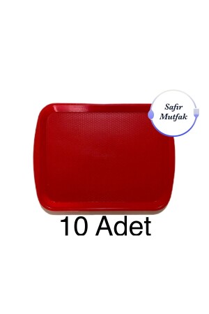 MNZ-10 قطع 27x35 سم صندوقا للأغذية السريعة الحمراء، صندوقا للخدمة، صندوقا للتقديم (حجم متوسط) TPS-9570 - safir plastik