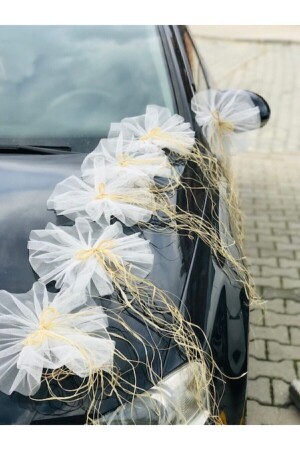 MNZ-10 قطع زينة سيارة الزفاف زينة سيارة العروس قافلة زينة حزمة زينة زينة زينة - Aker Hediyelik