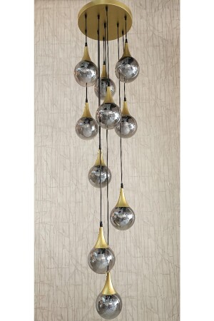 MNZ-10 الزجاج المدخن الممر الطويل مصباح العصبة الحديثة شمعة KAFKAS262 - TREND