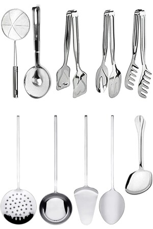 MNZ-10 خدمة إعداد القطع، الكولاندر، طنطس الباستة، طنطس الكعك، طنطس السلطة المطبخ مجموعة TRVCZ011014 - Trouvaille