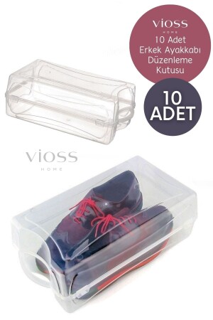 MNZ-10 قطع حذاء الرجال منظمة صناديق تخزين الأحذية صناديق VH-BAYKT10 - VİOSS HOME