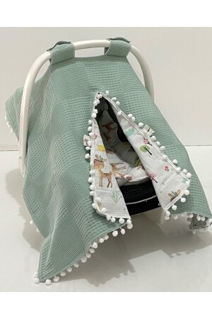 MNZ-100% قطن مصنّب من الأقمشة المزدوجة الجانبية الكرّة الحاملة للأطفال الغطاءة للطفل00222 - Babycitytr