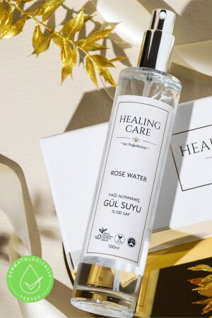 MNZ-100% طبيعي، خالي من الزيت ماء الورود النقي 100 مل تنونيك (تثبيت البور وتطهير) العلاج03 - Healing Care